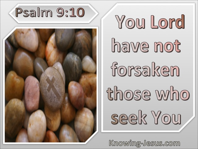 Psalm 9:10 The Lord Has Not Forsaken Those Who Seek You (pink)
